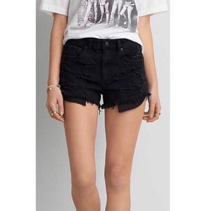 American Eagle distressed hi waisted shorts